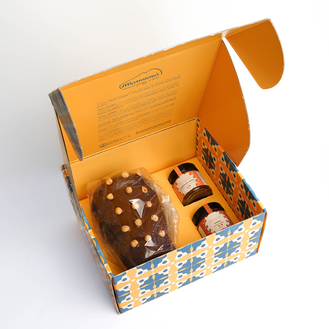 Box Regalo: Natu Babbà al Cioccolato al Latte + 1 Crema e 1 Confettura