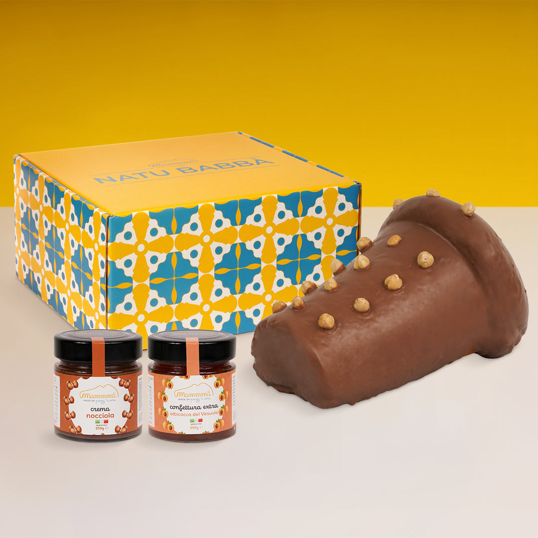 Box Regalo: Natu Babbà al Cioccolato al Latte + 1 Crema e 1 Confettura