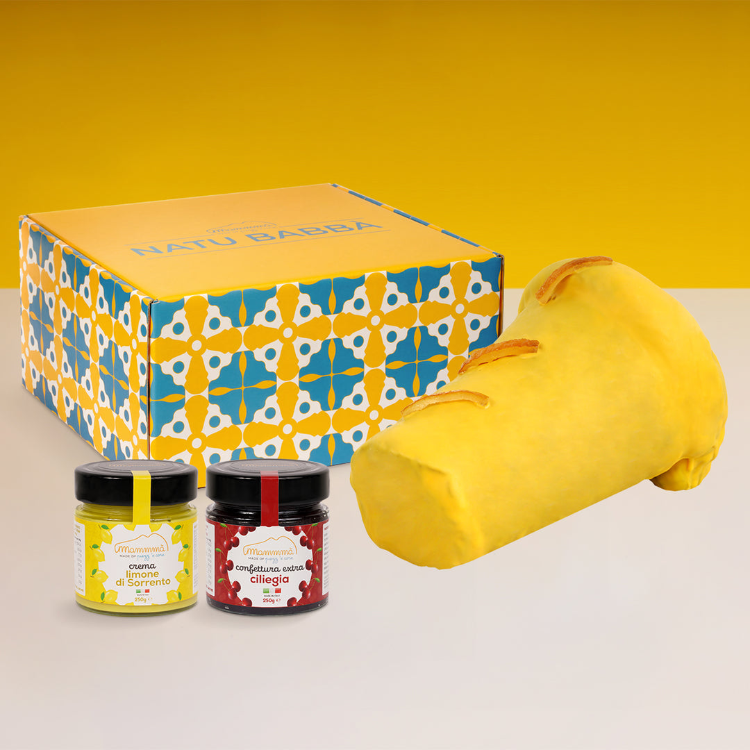 Box Regalo: Natu BabbaĚ al Limone + 1 Crema e 1 Confettura