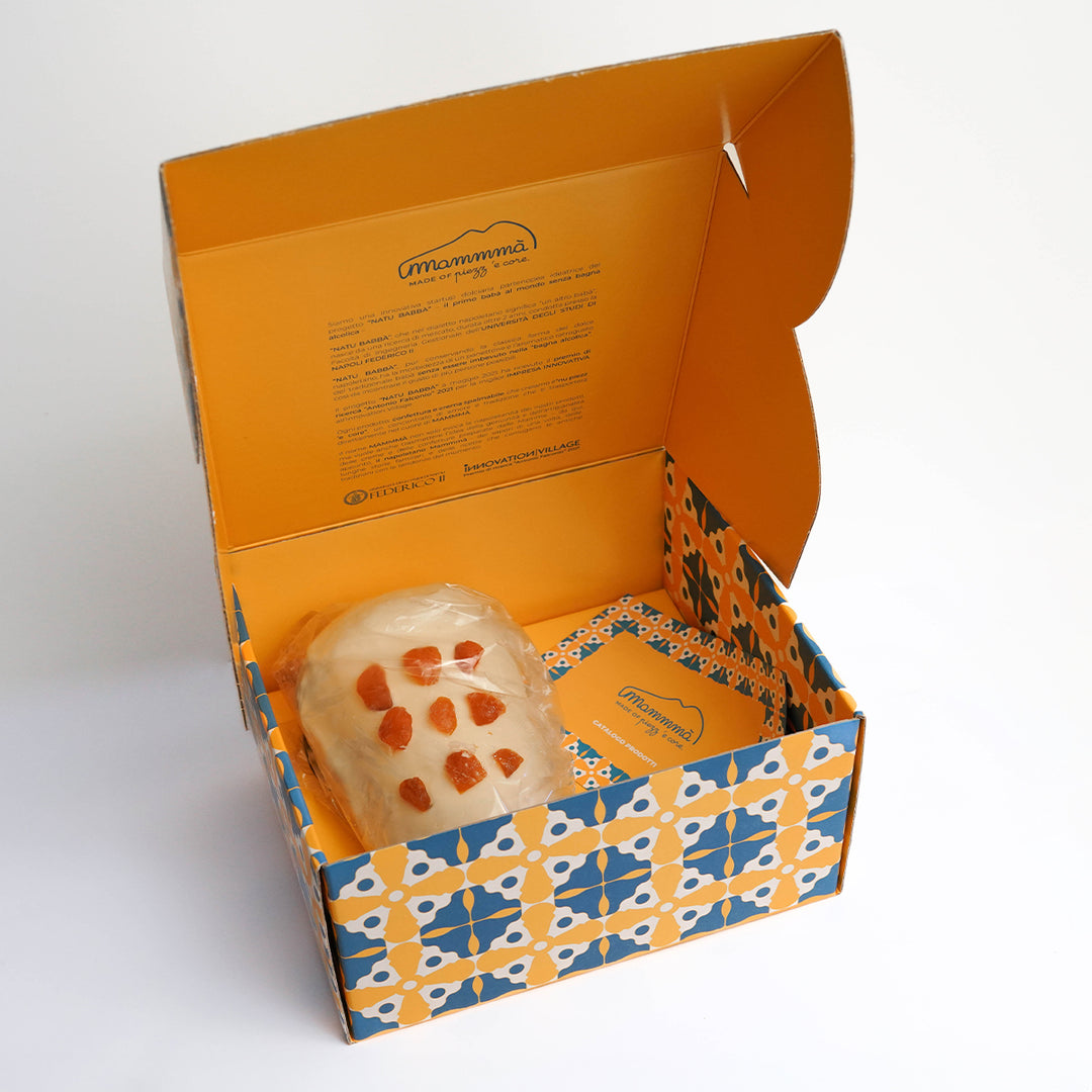 Natu BabbĂ  al Cioccolato Bianco e pezzettoni di Albicocche Pellecchielle del Vesuvio