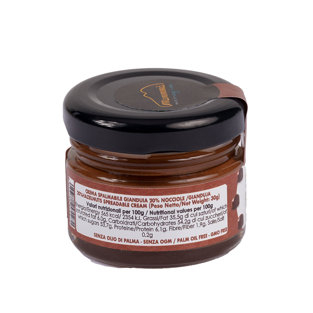 Gianduia Cream spread with 20% roasted hazelnuts 