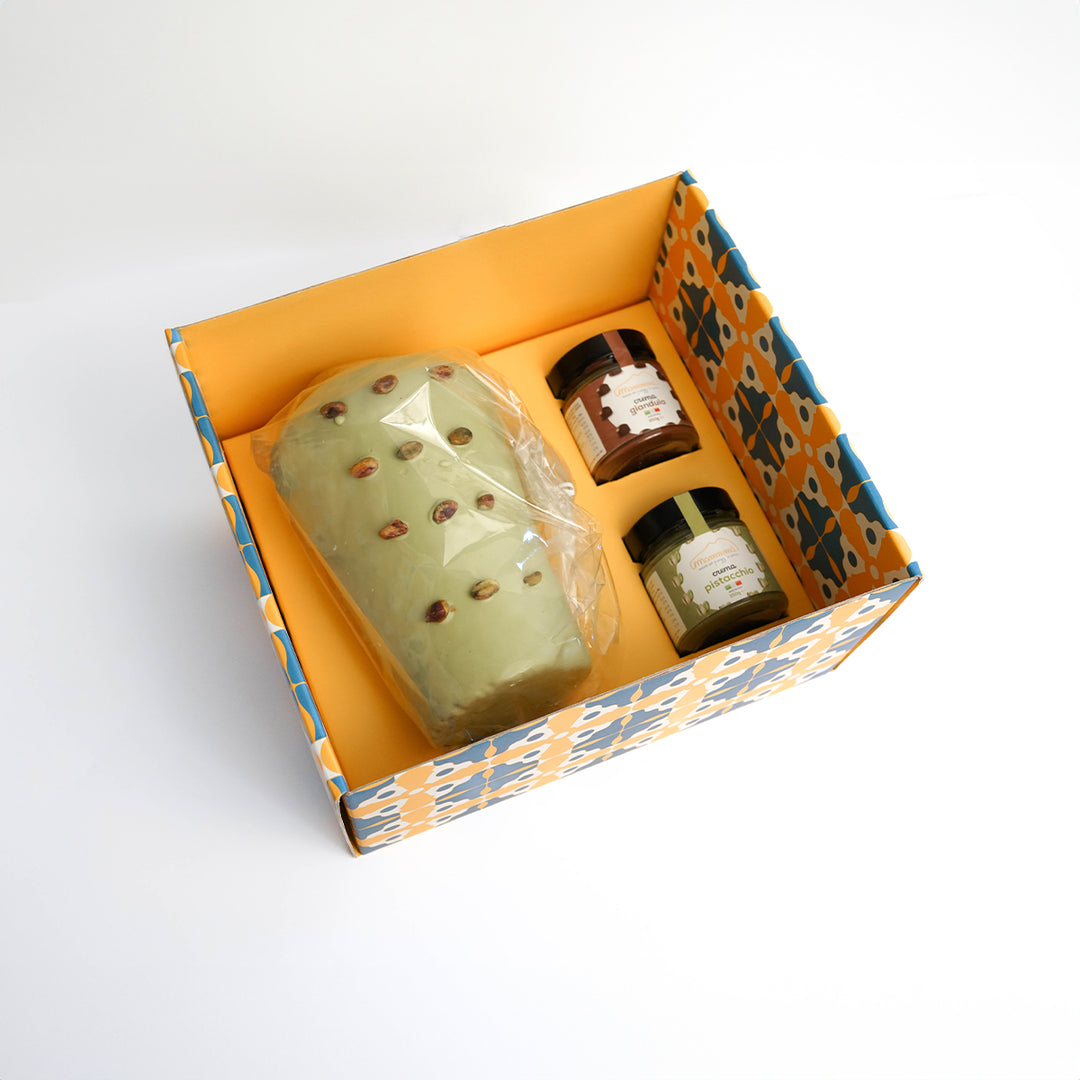 Gift Box: Natu Babbà with Pistachio + 2 Creams