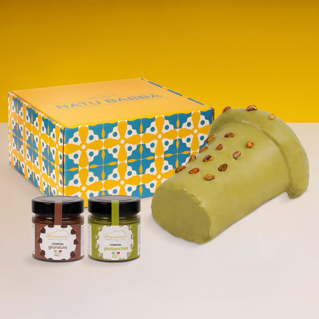 Gift Box: Natu Babbà with Pistachio + 2 Creams