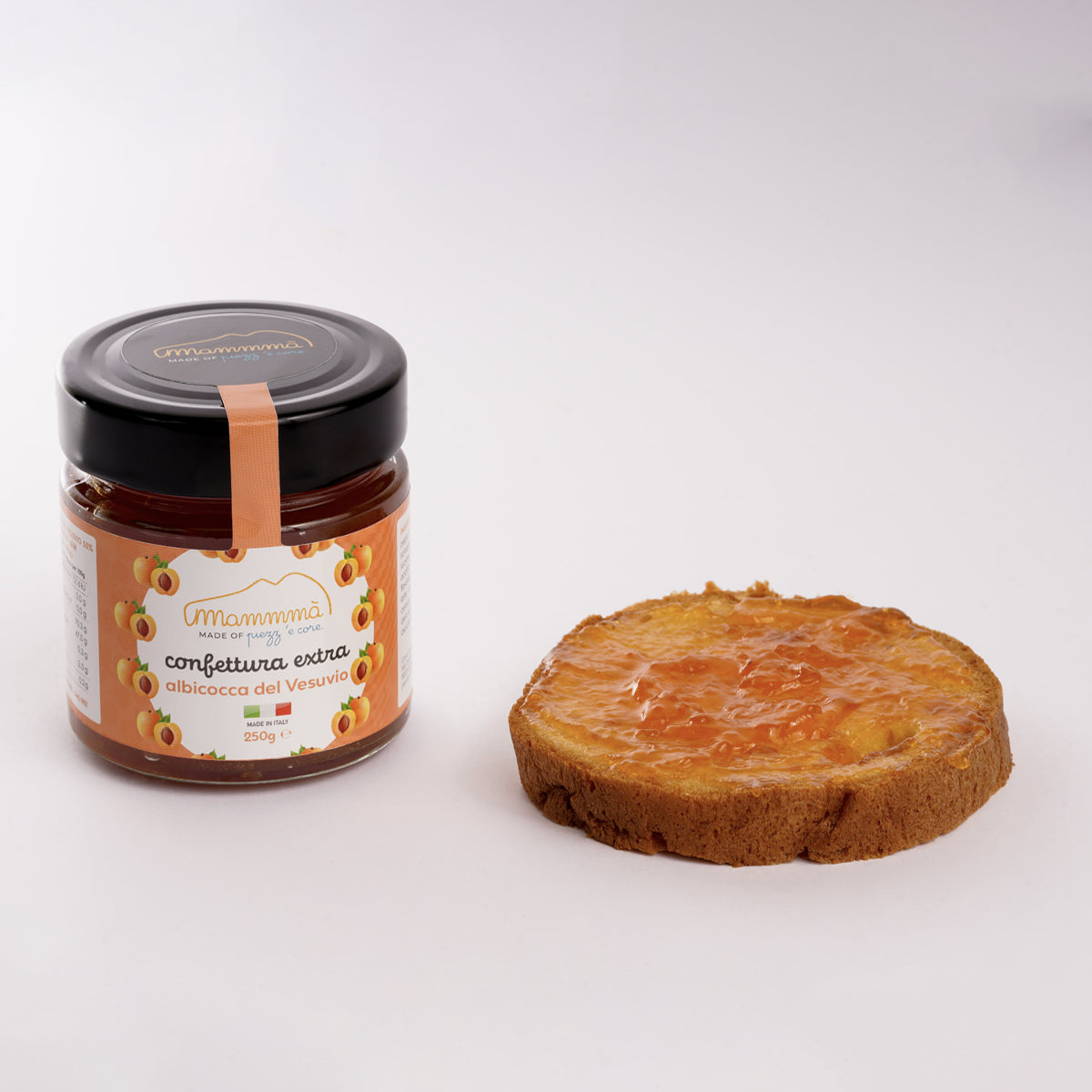 Apricot Jam with 55% Extra Vesuvius Apricots