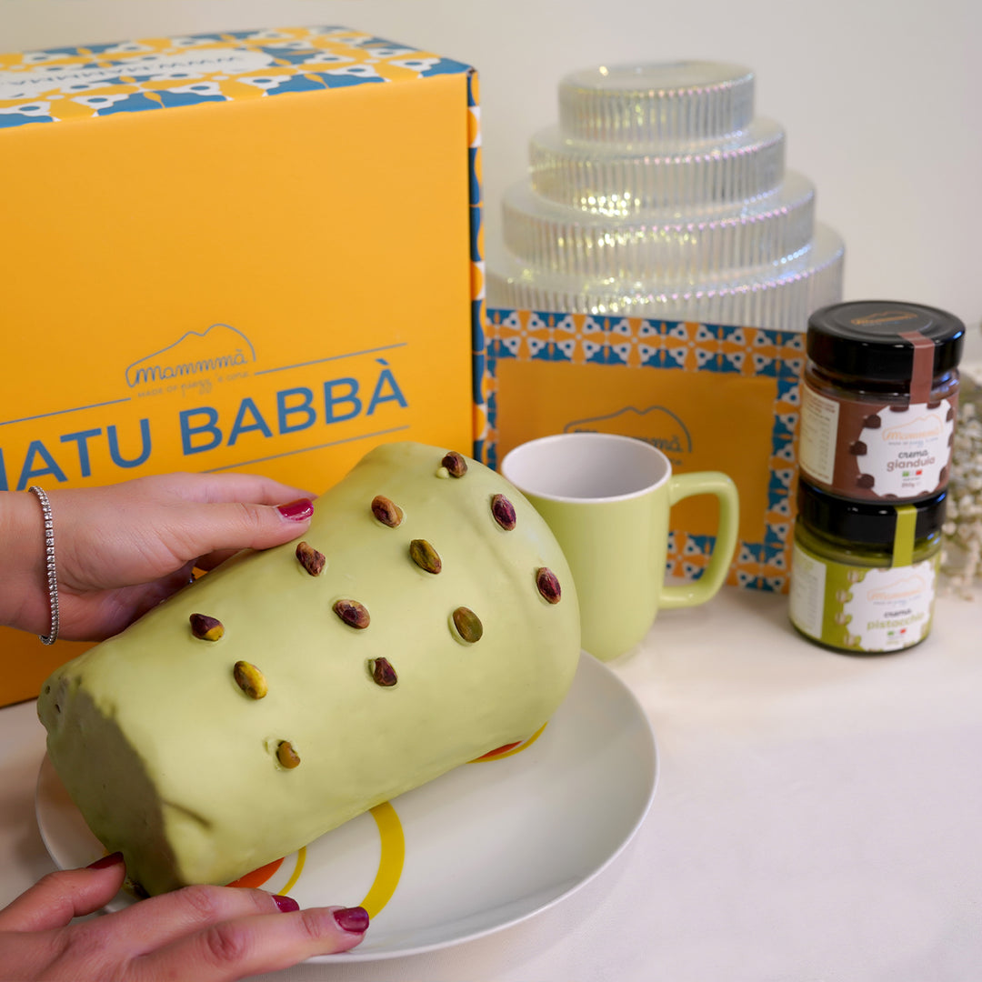 Gift Box: Natu Babbà with Pistachio + 2 Creams